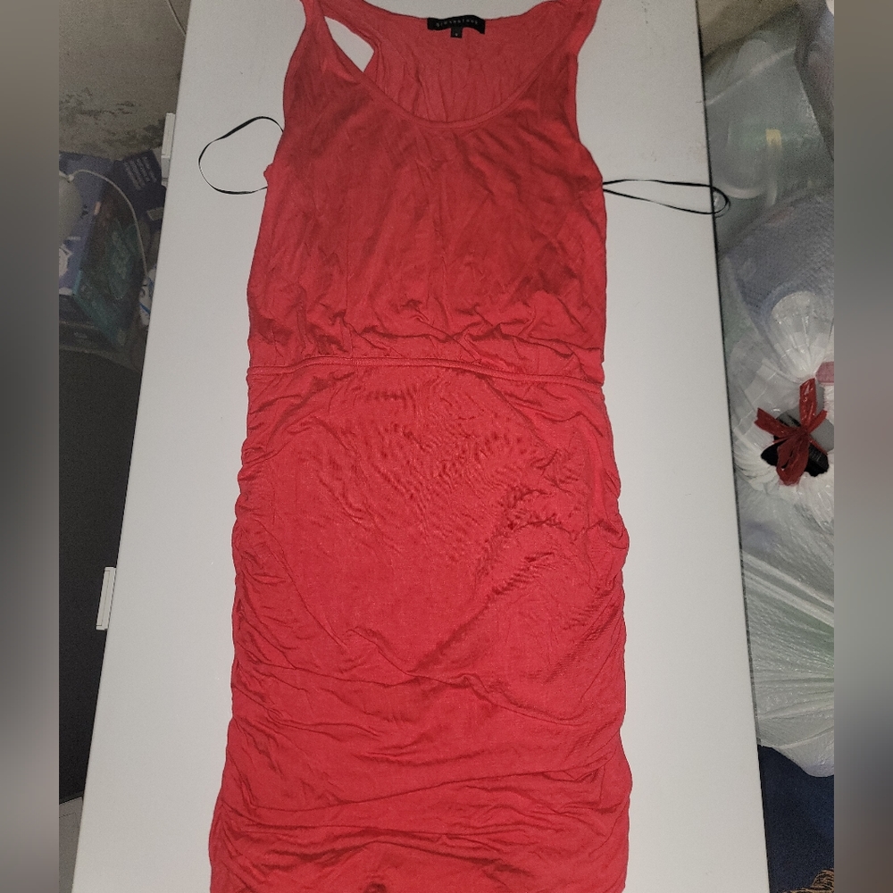 GibsonLook Women's Rouched Tank Dress Size Small